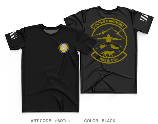 KCEF 439TH AIRFIELD MANAGEMENT Core Men's SS Performance Tee - d8QTas