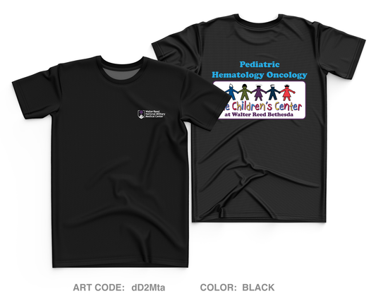 Pediatric Hematology Oncology Core Men's SS Performance Tee - dD2Mta