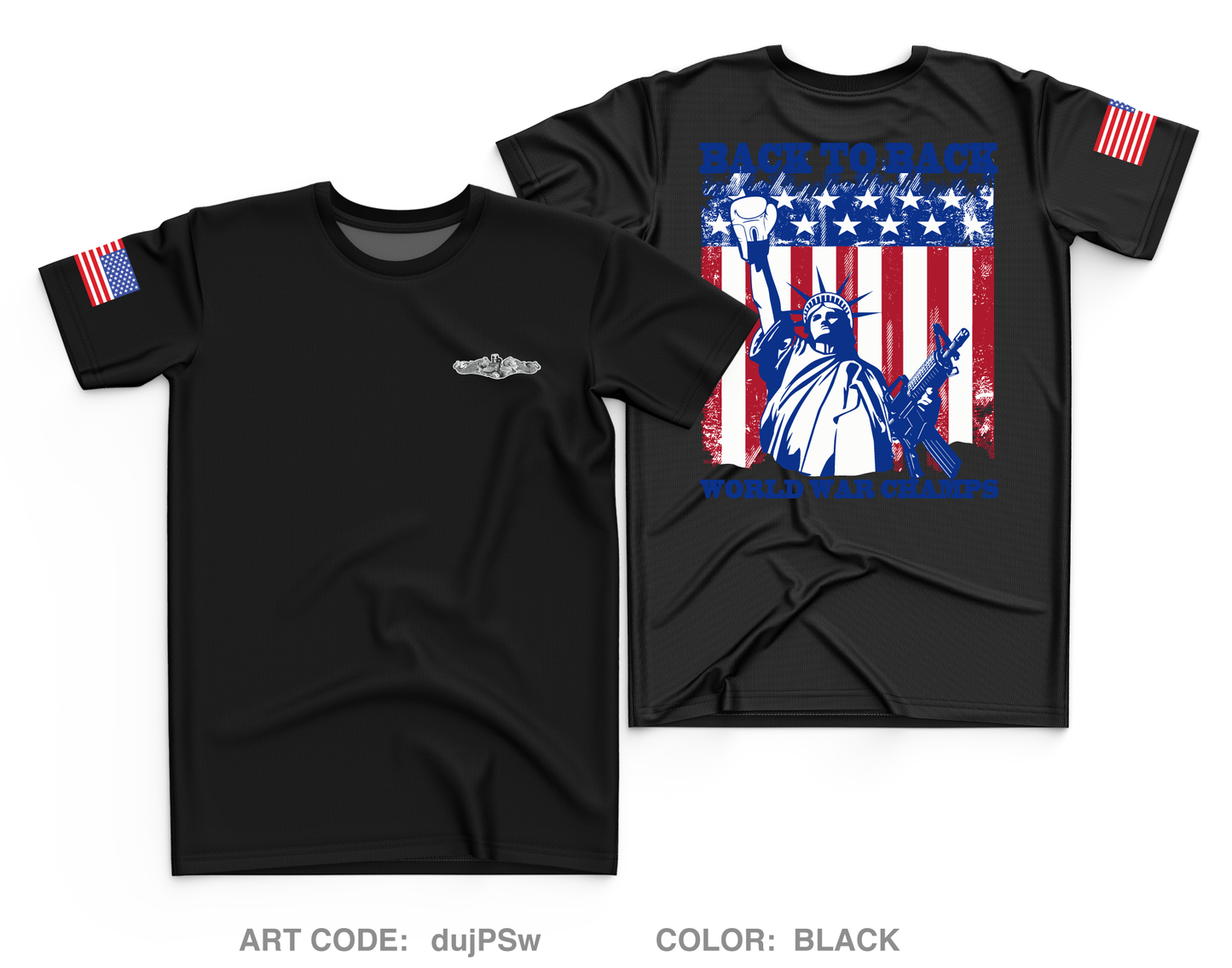 USS Vermont Core Men's SS Performance Tee - dujPSw