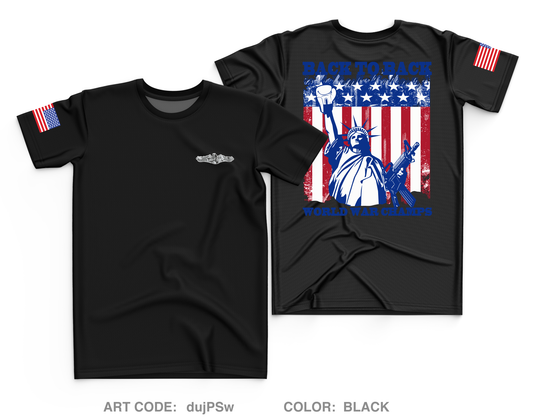 USS Vermont Core Men's SS Performance Tee - dujPSw