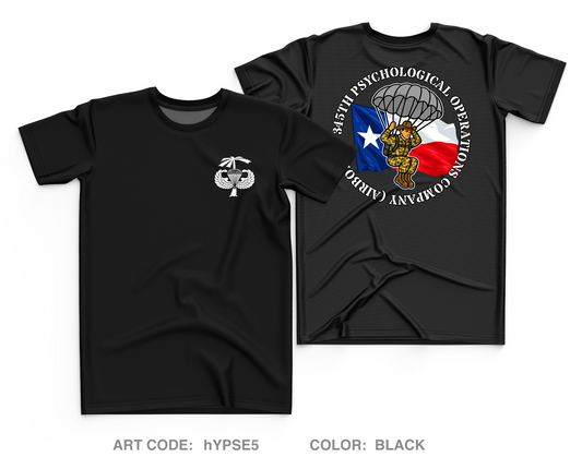 345th Psychological Operations Company (Airborne) Core Men's SS Performance Tee - hYPSE5