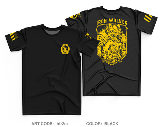 1st PLT, 301st MP CO Core Men's SS Performance Tee - htr2ez