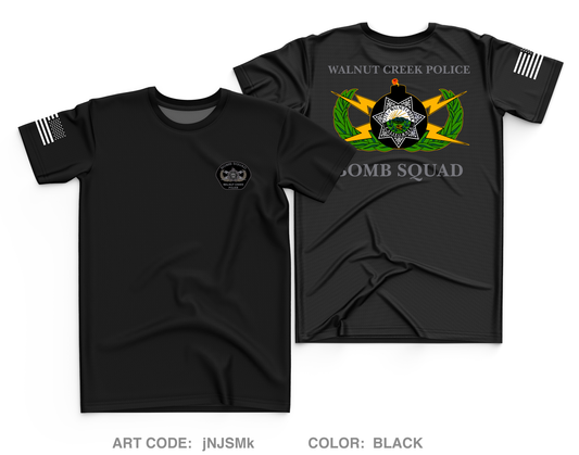 Walnut Creek Police Bomb Squad Core Men's SS Performance Tee - jNJSMk