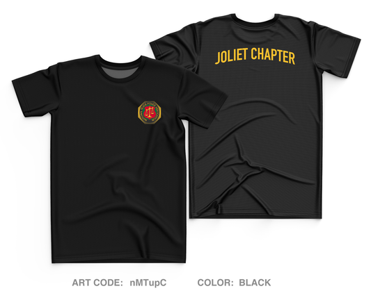 Joliet Black Police Officers Association Core Men's SS Performance Tee - nMTupC