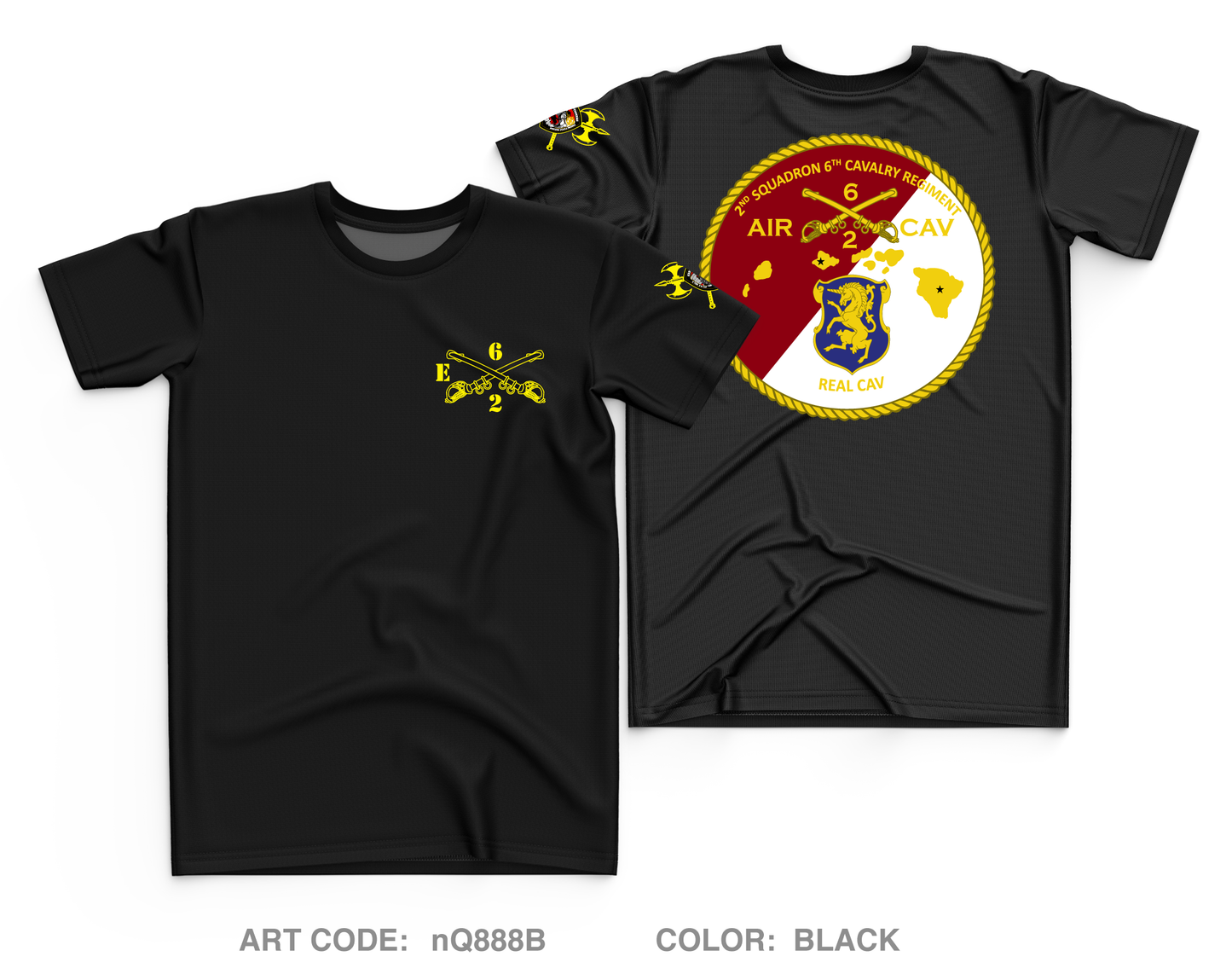 2-6 Cav, Echo Troop (ETRP) Fundarising Collection Core Men's SS Performance Tee - nQ888B