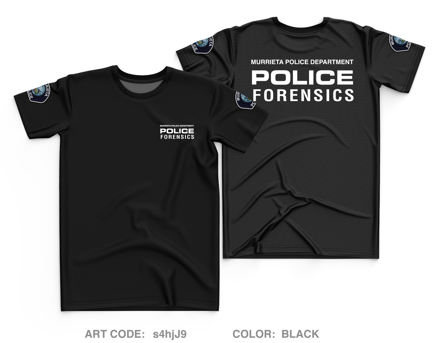Murrieta Police Department Evidence Core Men's SS Performance Tee - s4hjJ9