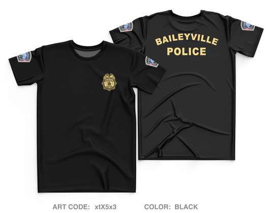 Baileyville Maine Police Department Core Men's SS Performance Tee - xtX5x3