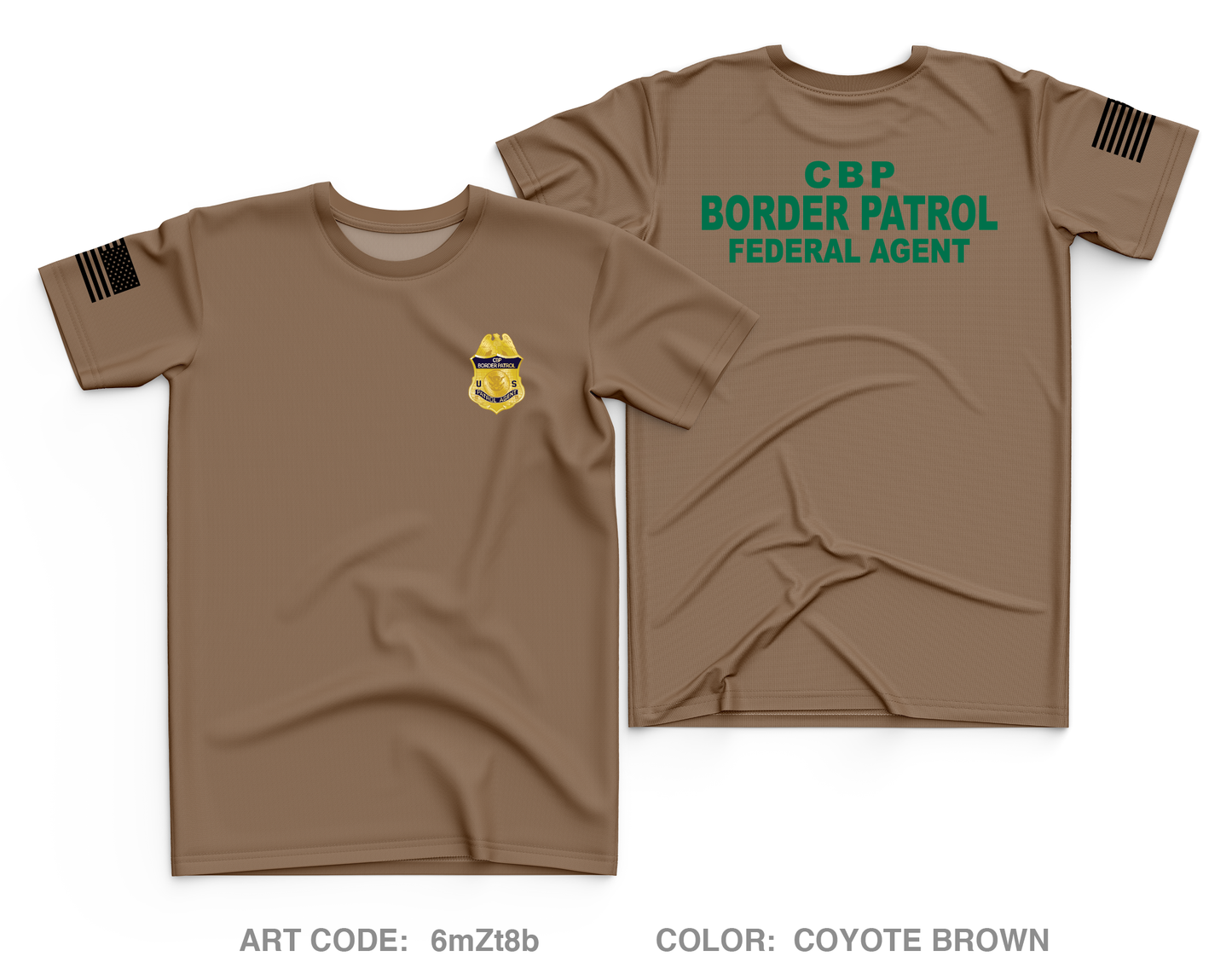 USBP Fundraising Collection Core Men's SS Performance Tee - 6mZt8b