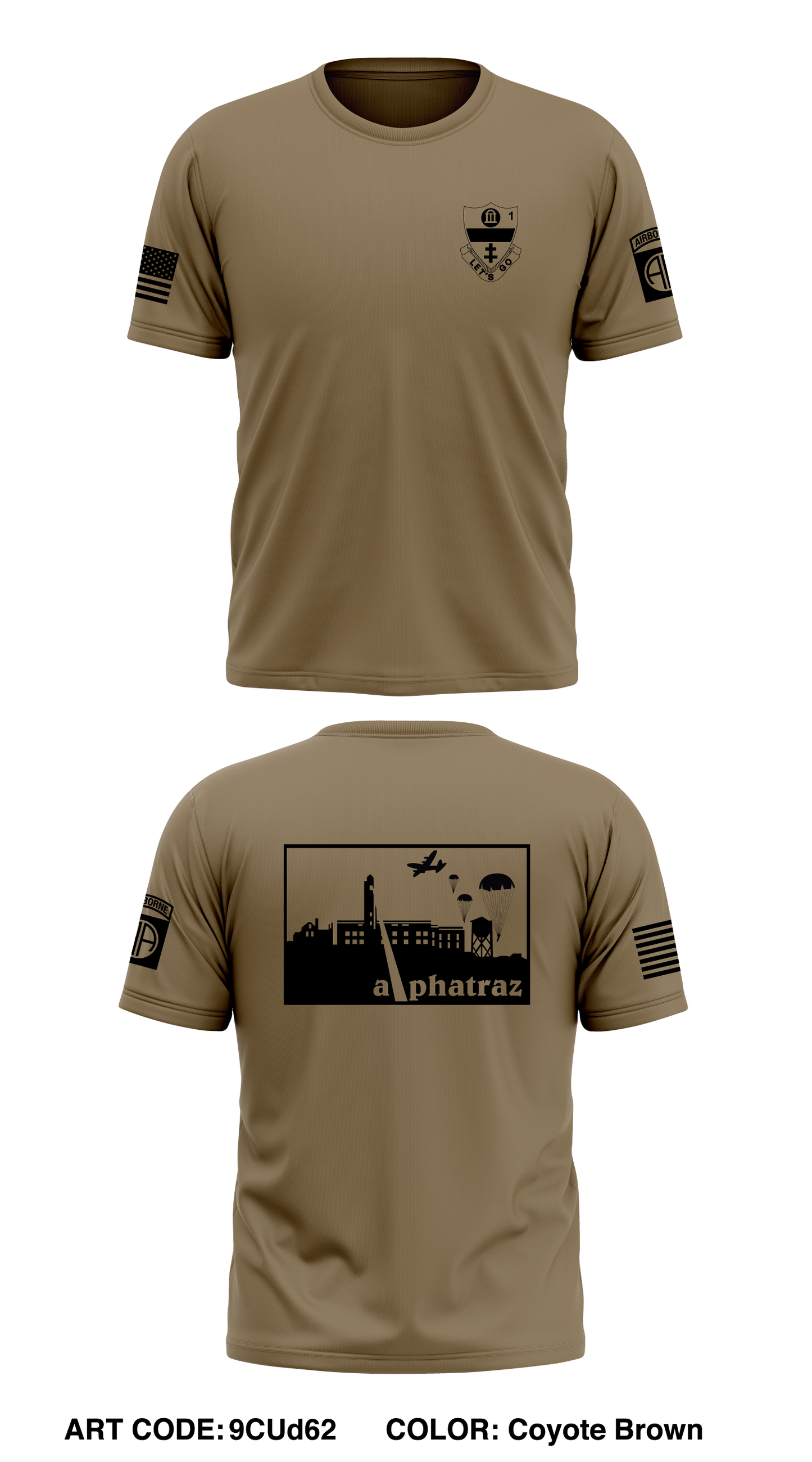 A CO, 1st BN, 325th AIR Core Men's SS Performance Tee - 9CUd62