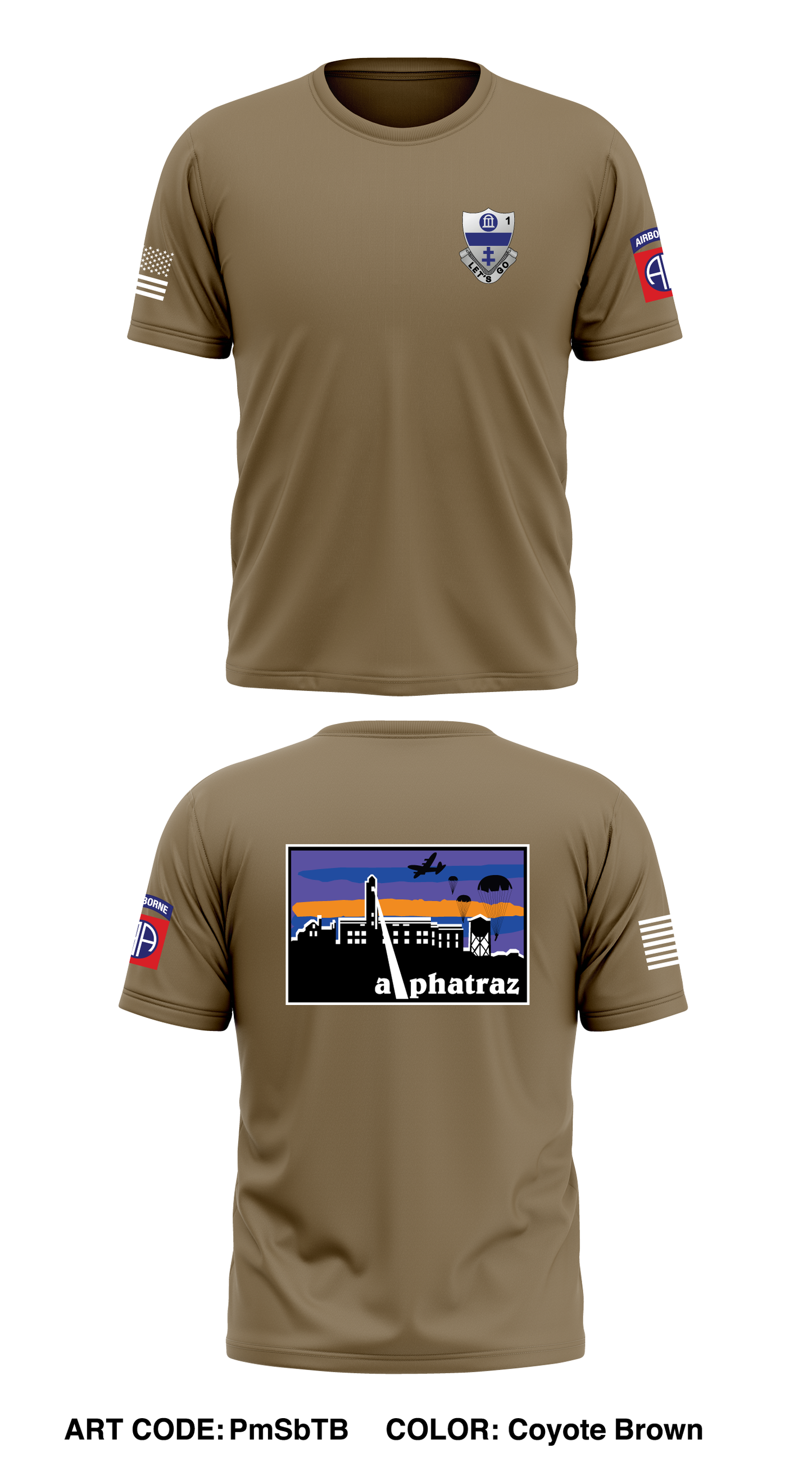 A CO, 1st BN, 325th AIR Core Men's SS Performance Tee - PmSbTB