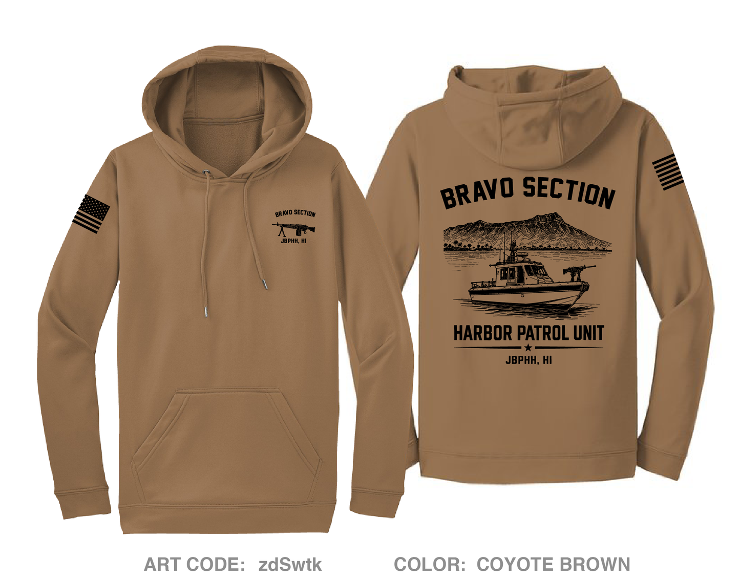 JBPHH HPU BRAVO SECTION Hi-Tech Performance Hoodie - zdSwtk