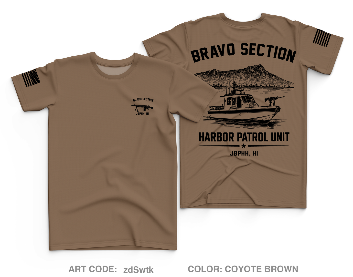 JBPHH HPU BRAVO SECTION Core Men's SS Performance Tee - zdSwtk