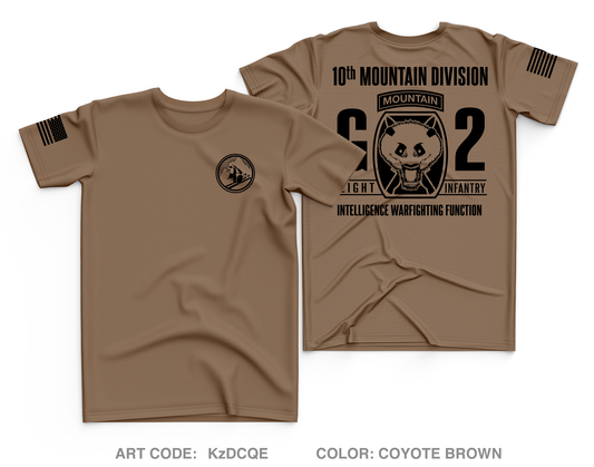 10th MTN DIV G2 Core Men's SS Performance Tee - KzDCQE