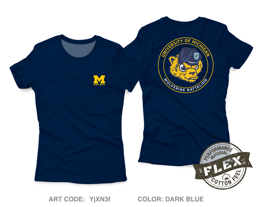 University of Michigan Army ROTC Core Women's SS Flex Performance Tee - YjXN3f