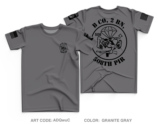 B Co, 2 BN, 508th PIR, 4BCT Core Men's SS Performance Tee - ADQwuC