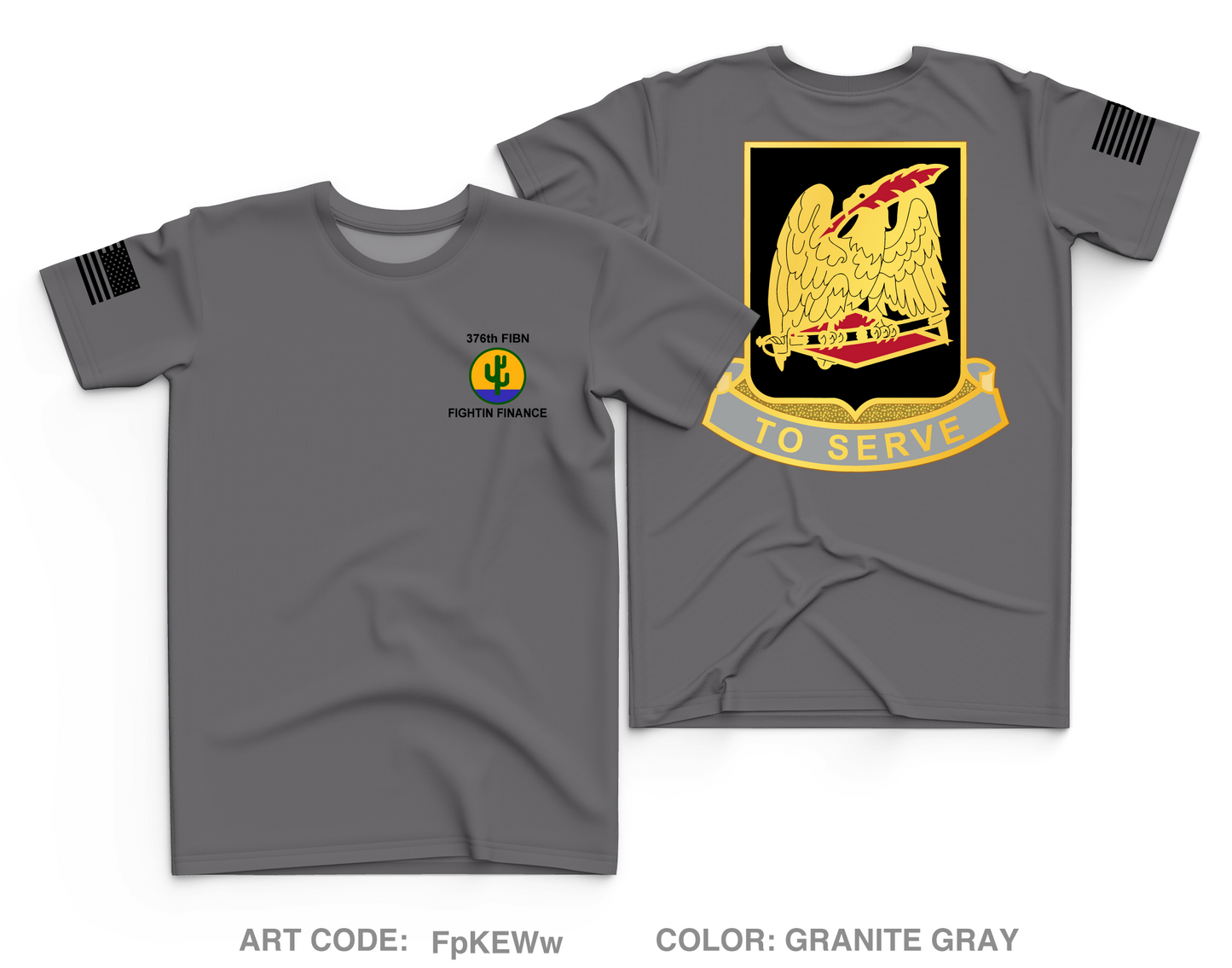 376th Finance Battalion Core Men's SS Performance Tee - FpKEWw