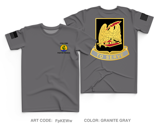 376th Finance Battalion Core Men's SS Performance Tee - FpKEWw