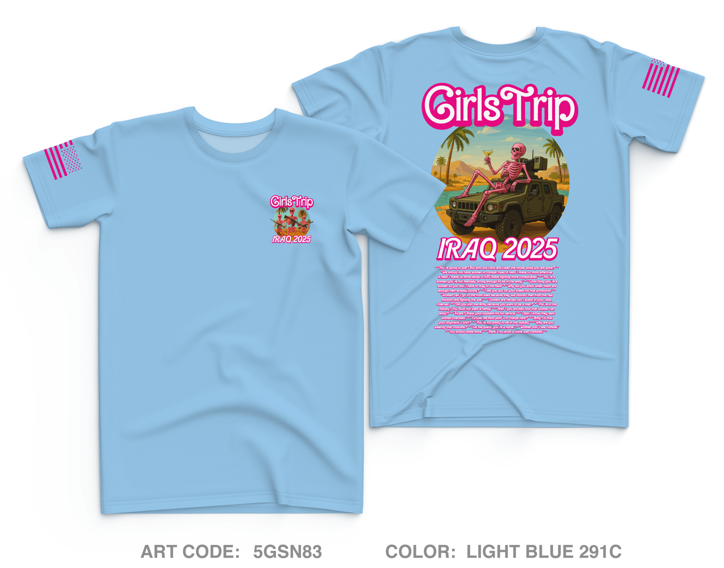 Iraq 2025 Girls Trip Core Men's SS Performance Tee - 5GSN83