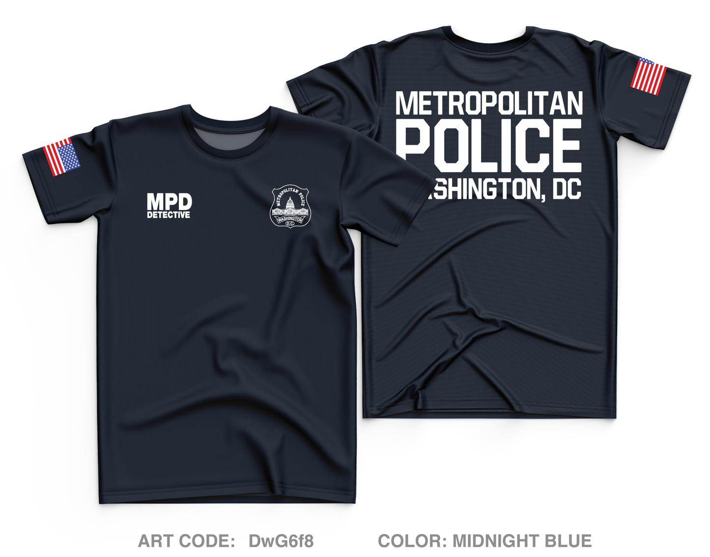 Metropolitan Police Department - DC Core Men's SS Performance Tee - DwG6f8