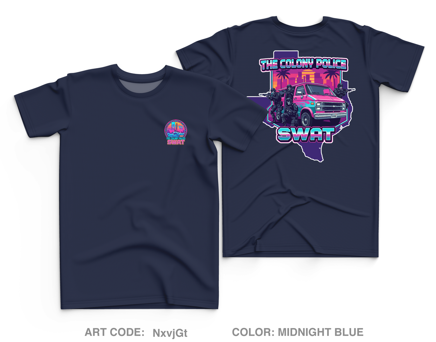 The Colony Police Dept Core Men's SS Performance Tee - NxvjGt