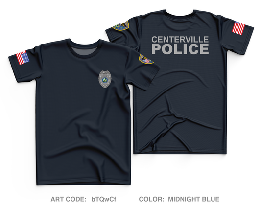 Centerville Police Department Core Men's SS Performance Tee - bTQwCf