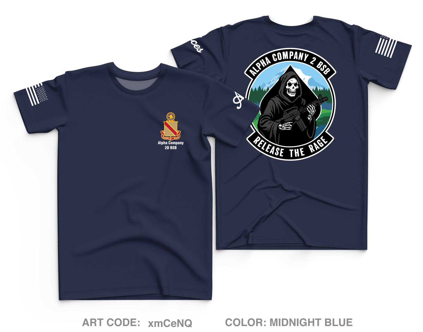Alpha Company, 2D BSB Core Men's SS Performance Tee - xmCeNQ