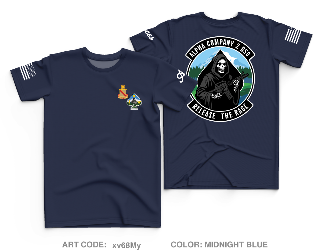 Alpha Company, 2D BSB Core Men's SS Performance Tee - xv68My