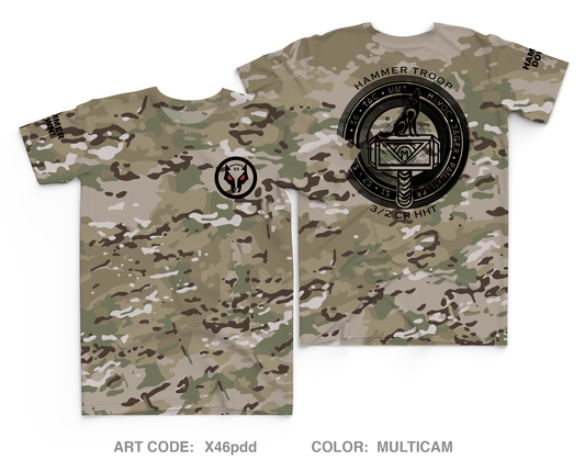 Hammer Troop, 3/2CR Core Men's SS Performance Tee - X46pdd