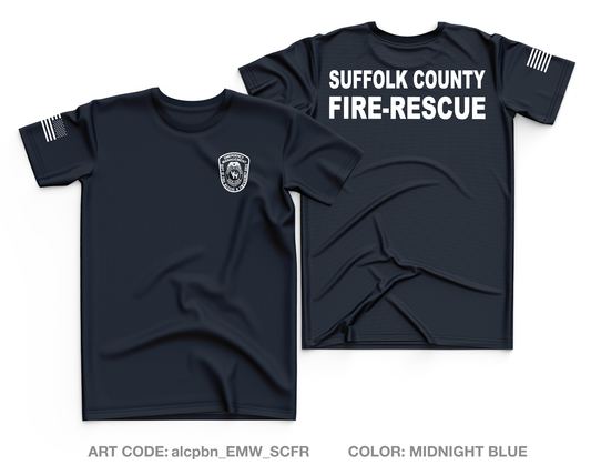 Suffolk County, NY- Department of Fire-Rescue and Emergency Services Core Men's SS Performance Tee - alcpbn_EMW_SCFR