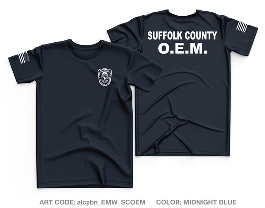 Suffolk County, NY- Department of Fire-Rescue and Emergency Services Core Men's SS Performance Tee - alcpbn_EMW_SCOEM