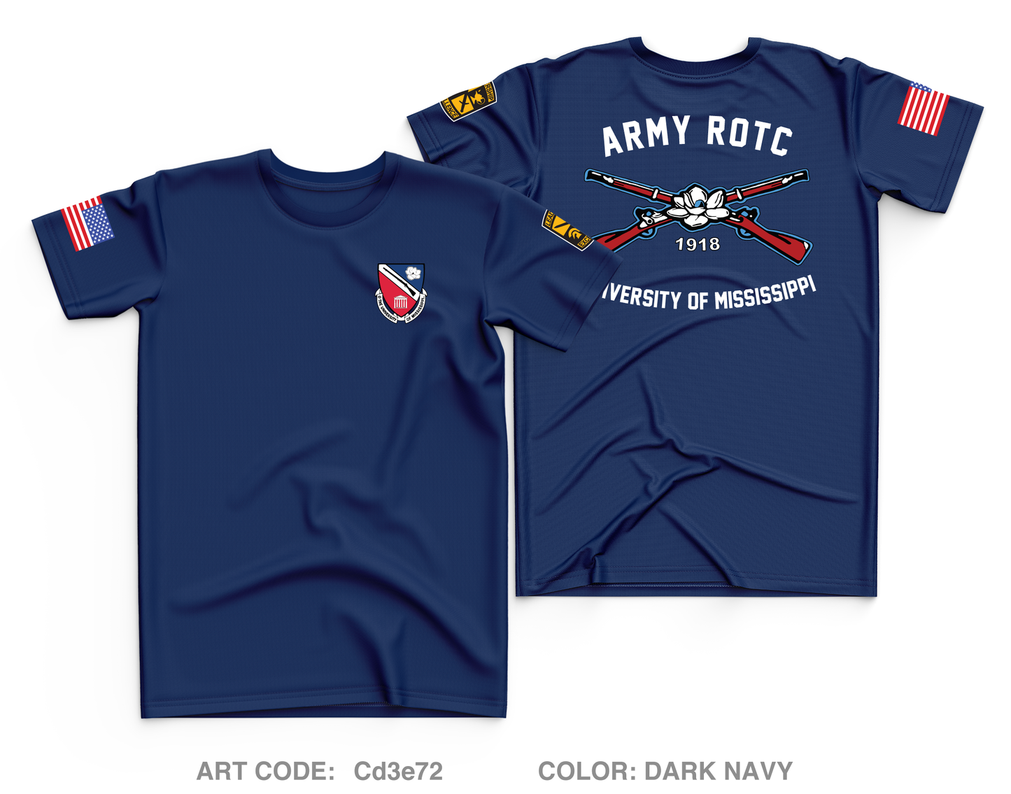 Ole Miss ROTC Cadet Core Men's SS Performance Tee - Cd3e72