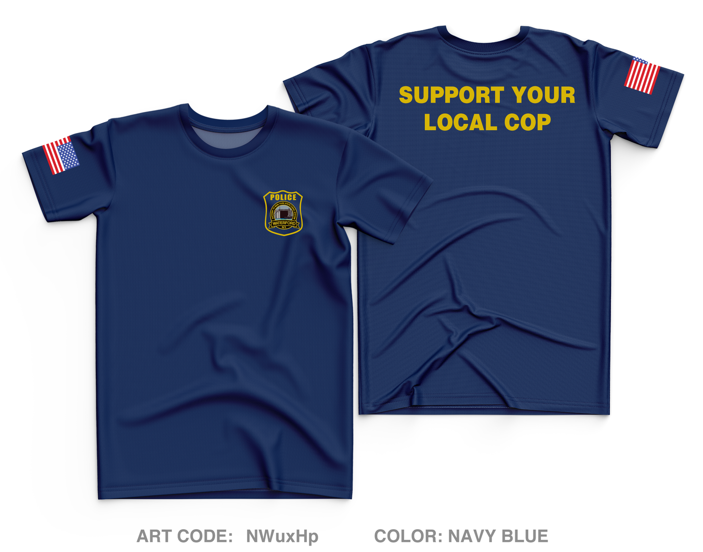 Town of Waterford Police Department Core Men's SS Performance Tee - NWuxHp