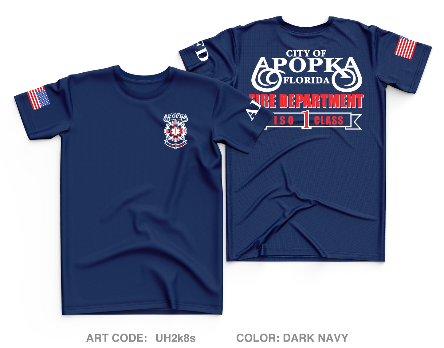 Apopka Fire Department Core Men's SS Performance Tee - UH2k8s