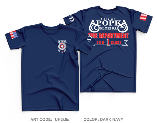 Apopka Fire Department Core Men's SS Performance Tee - UH2k8s