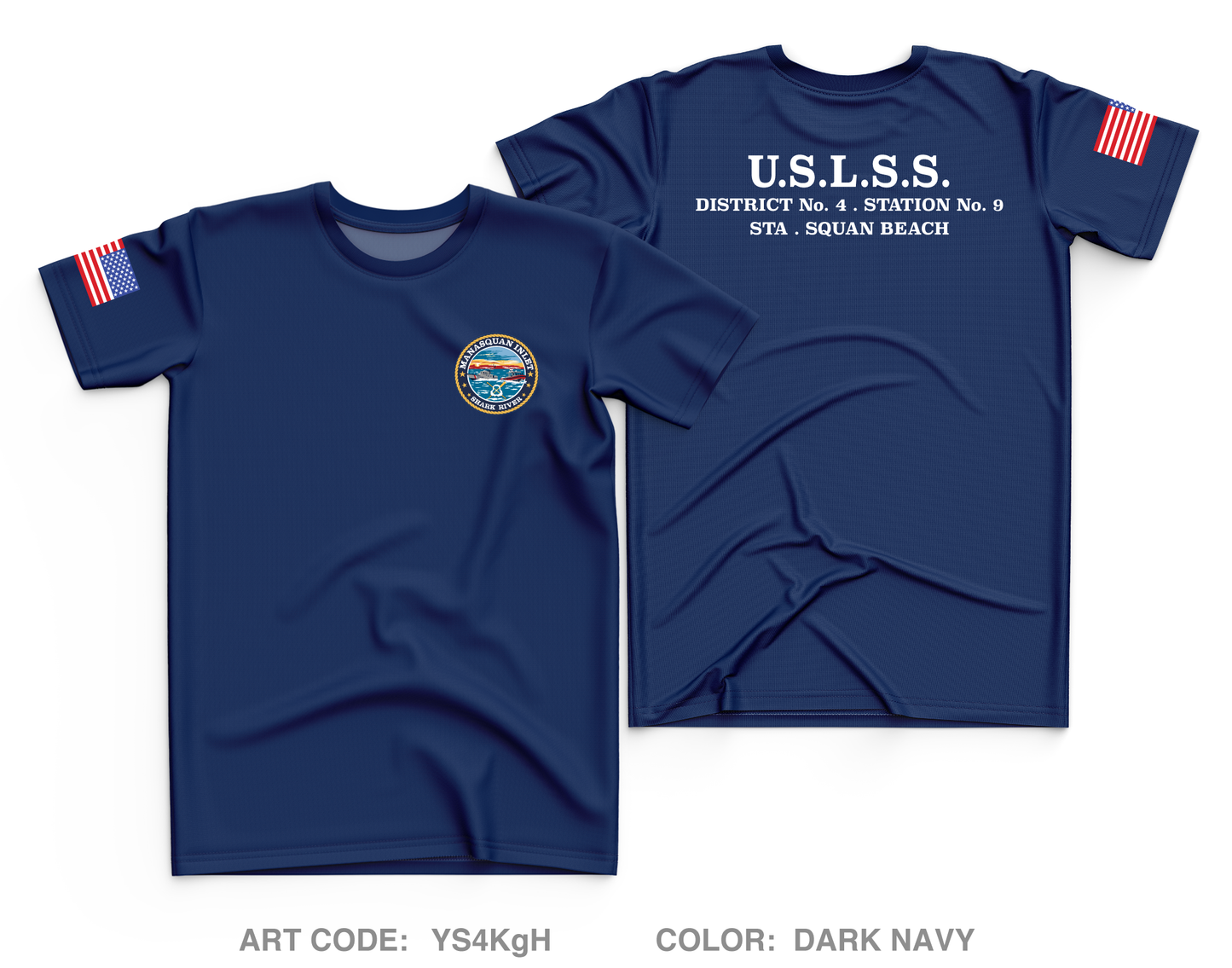 USCG Station Manasquan Inlet, NJ Core Men's SS Performance Tee - YS4KgH