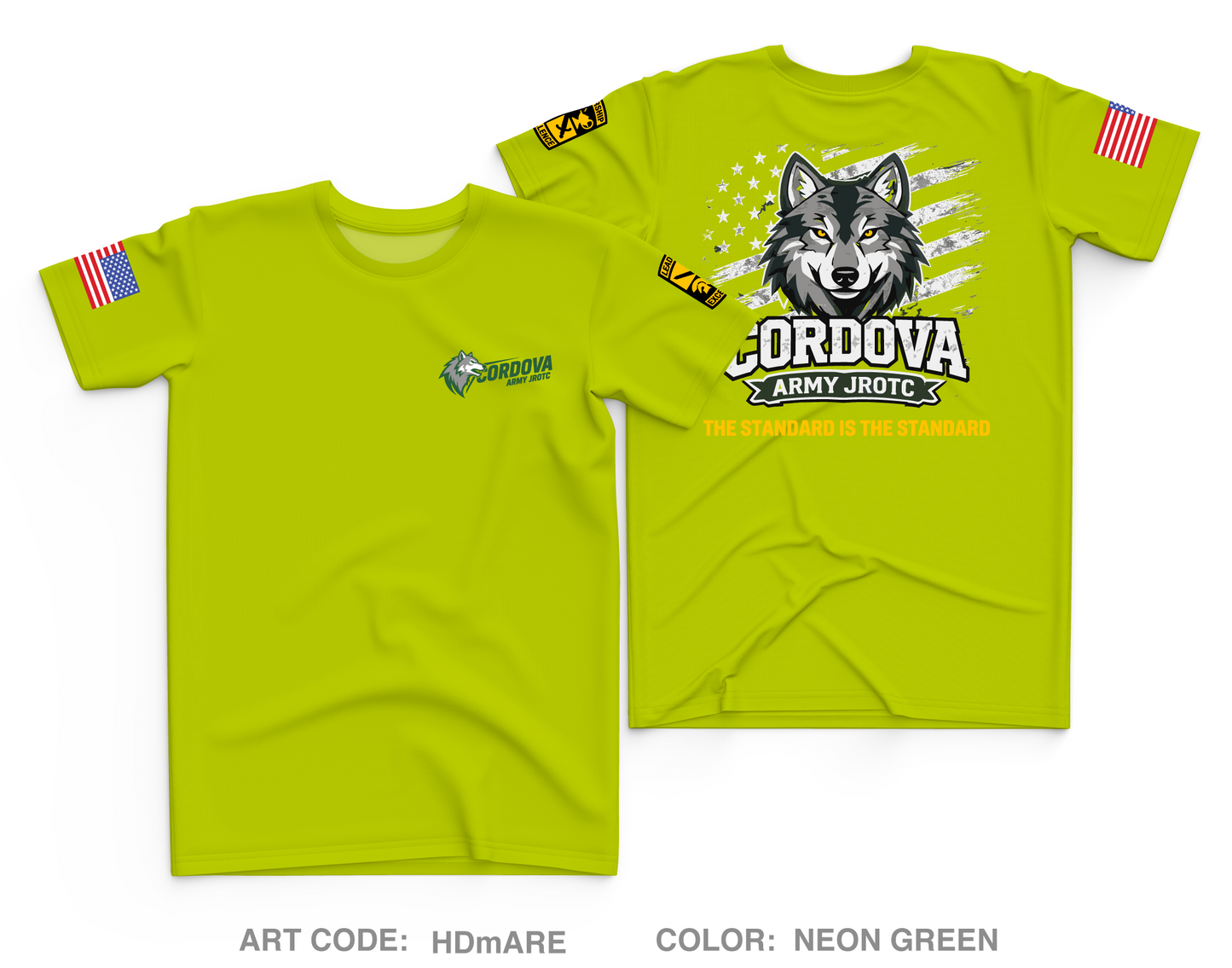 Cordova High School Army JROTC Core Men's SS Performance Tee - HDmARE