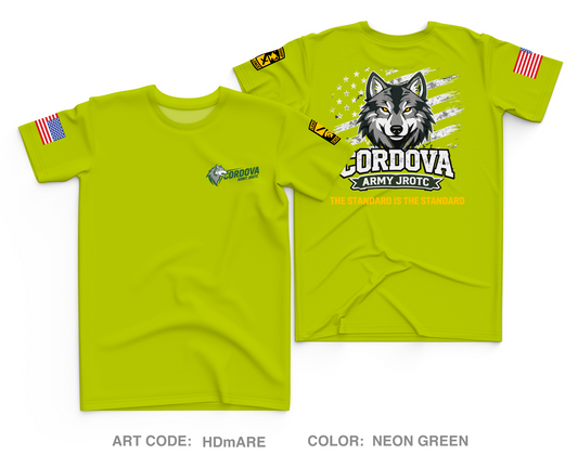 Cordova High School Army JROTC Core Men's SS Performance Tee - HDmARE