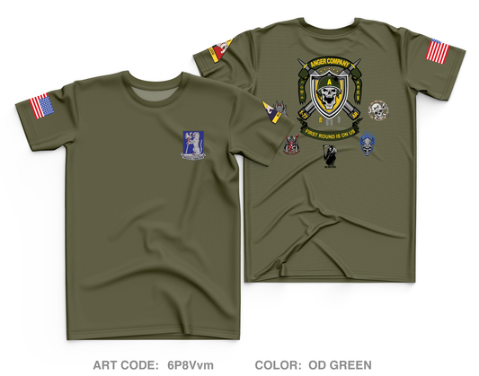 Anger Co, 1-77 AR - Unit Gear Core Men's SS Performance Tee - 6P8Vvm