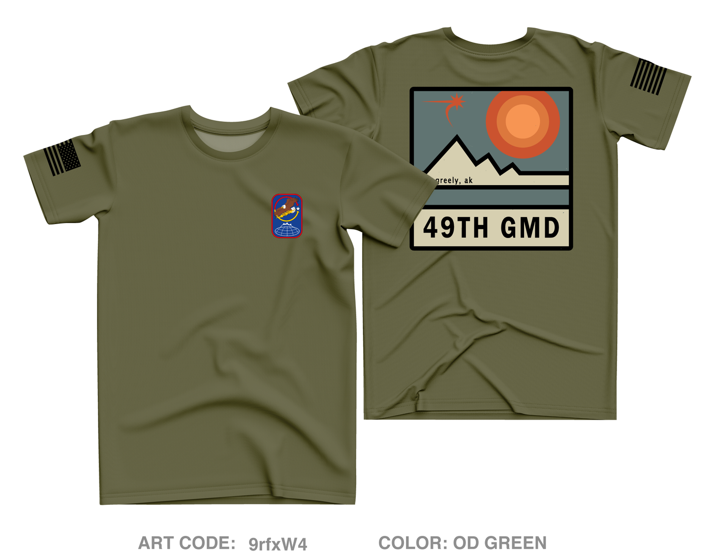 49th Missile Defense Battalion Store 1 Core Men's SS Performance Tee - 9rfxW4