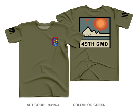 49th Missile Defense Battalion Store 1 Core Men's SS Performance Tee - 9rfxW4