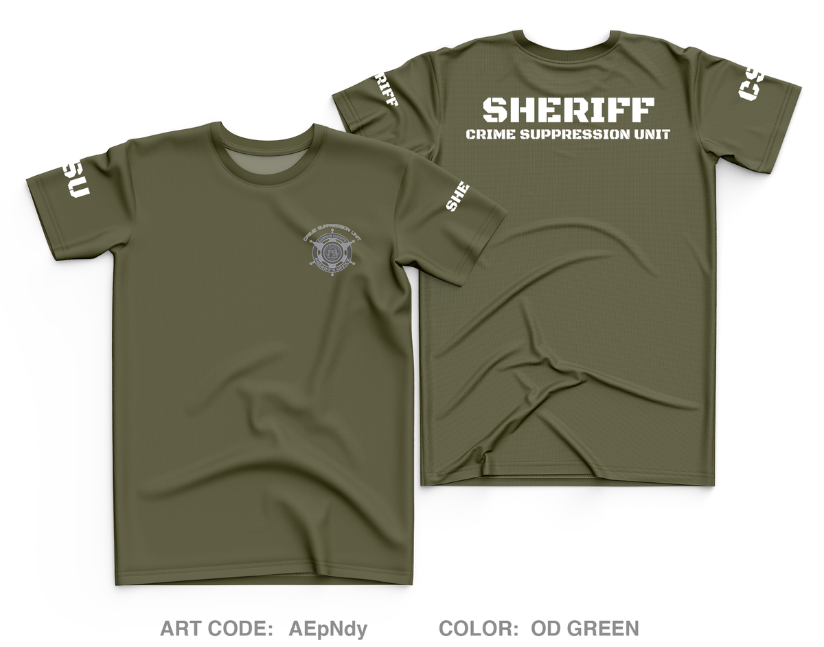 DCSO Crime Suppression Unit Store 1 Core Men's SS Performance Tee - AEpNdy
