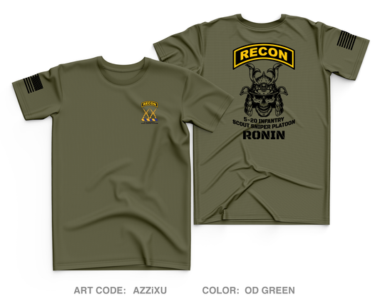 5-20 INFANTRY SCOUT/SNIPER PLATOON Store 1 Core Men's SS Performance Tee - AzzixU