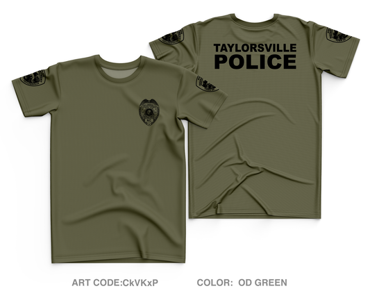 TAYLORSVILLE POLICE DEPT Core Men's SS Performance Tee - CkVKxP