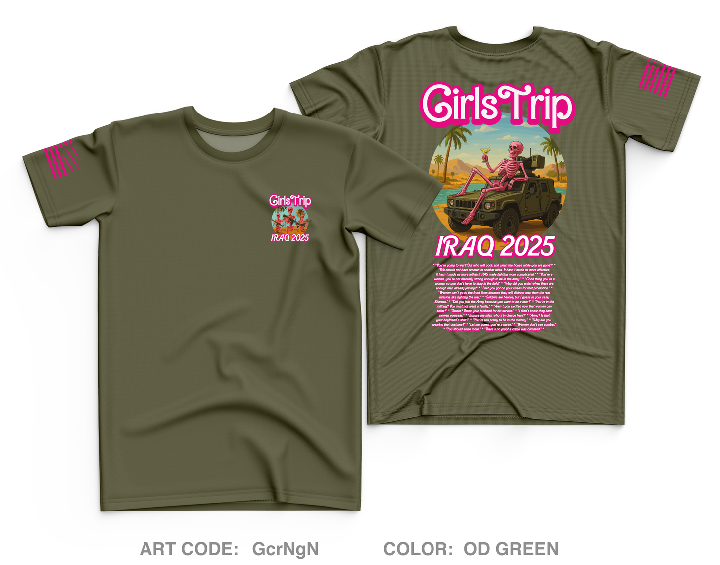 Iraq 2025 Girls Trip Core Men's SS Performance Tee - GcrNgN