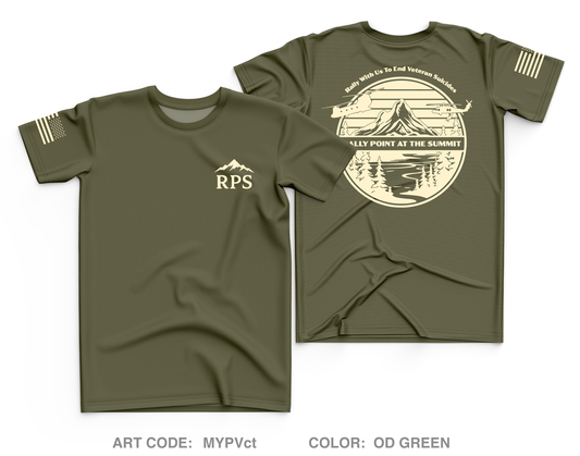 Rally Point at the Summit Fundraising Collection Core Men's SS Performance Tee - MYPVct