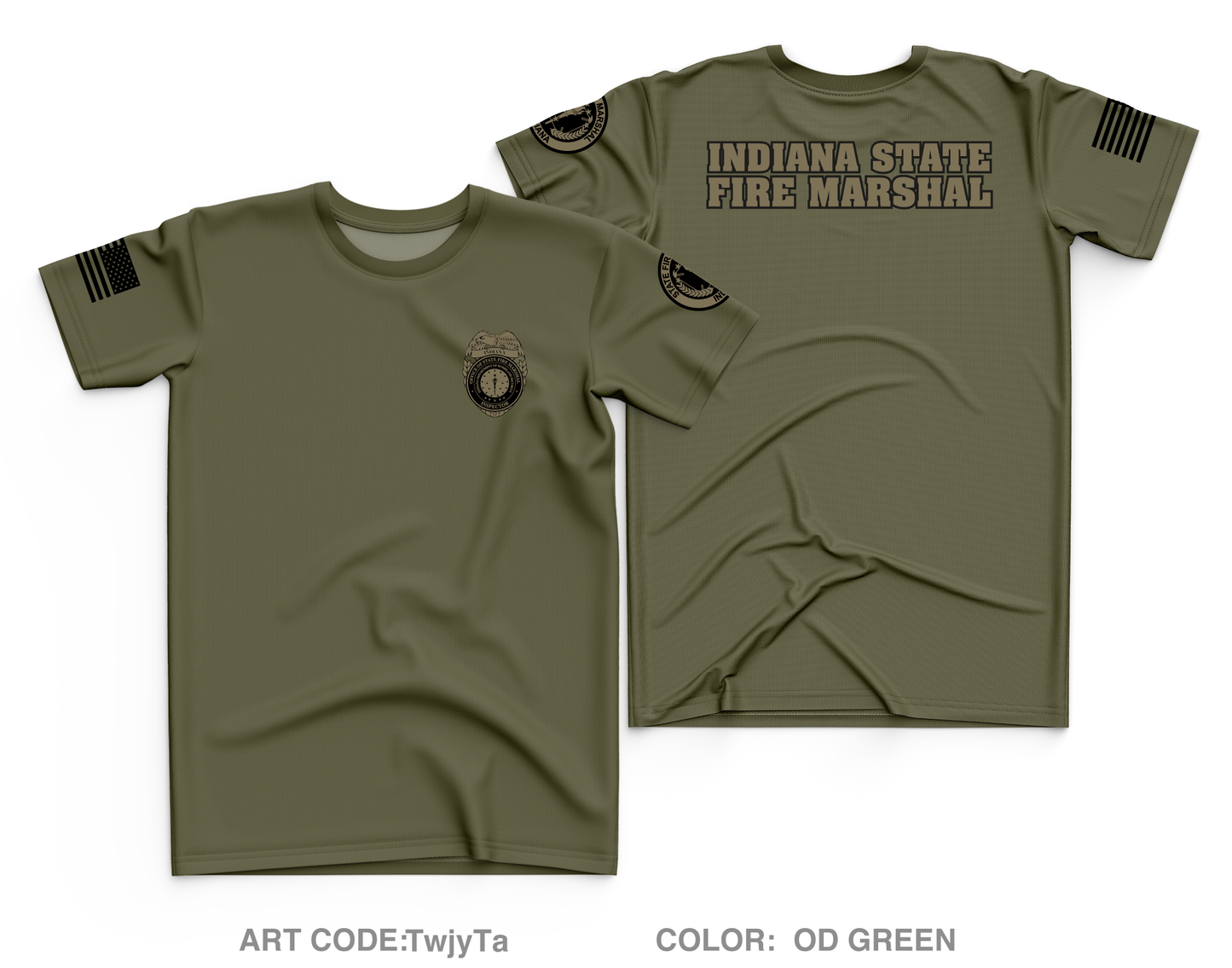Indiana State Fire Marshal Store 1 Core Men's SS Performance Tee - TwjyTa