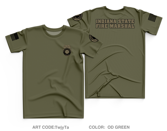 Indiana State Fire Marshal Store 1 Core Men's SS Performance Tee - TwjyTa