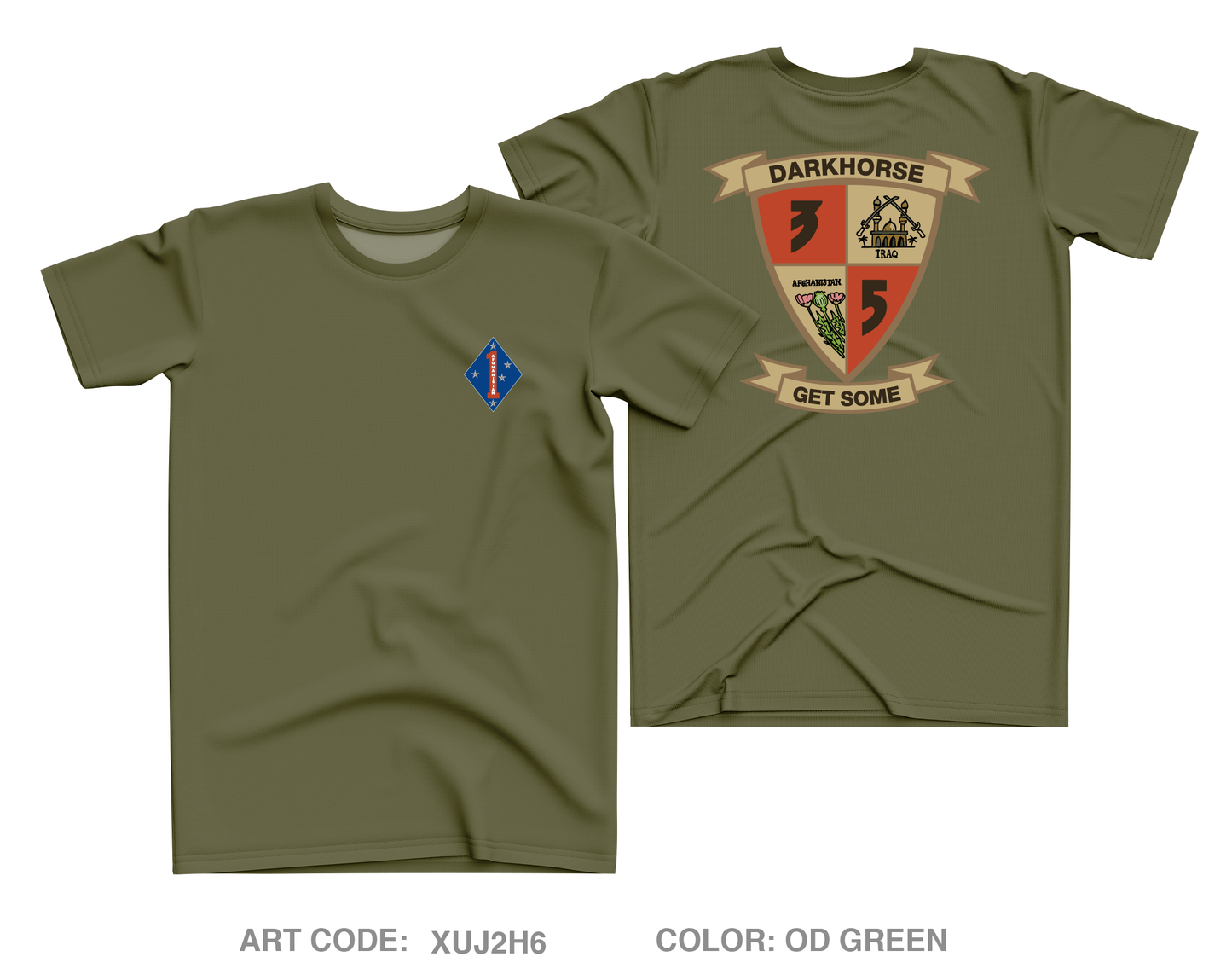 3rd Battalion 5th Marines Core Men's SS Performance Tee - XUJ2H6