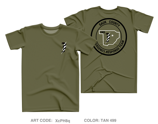 Sauk County Emergency Response Team Core Men's SS Performance Tee - XcPH8q