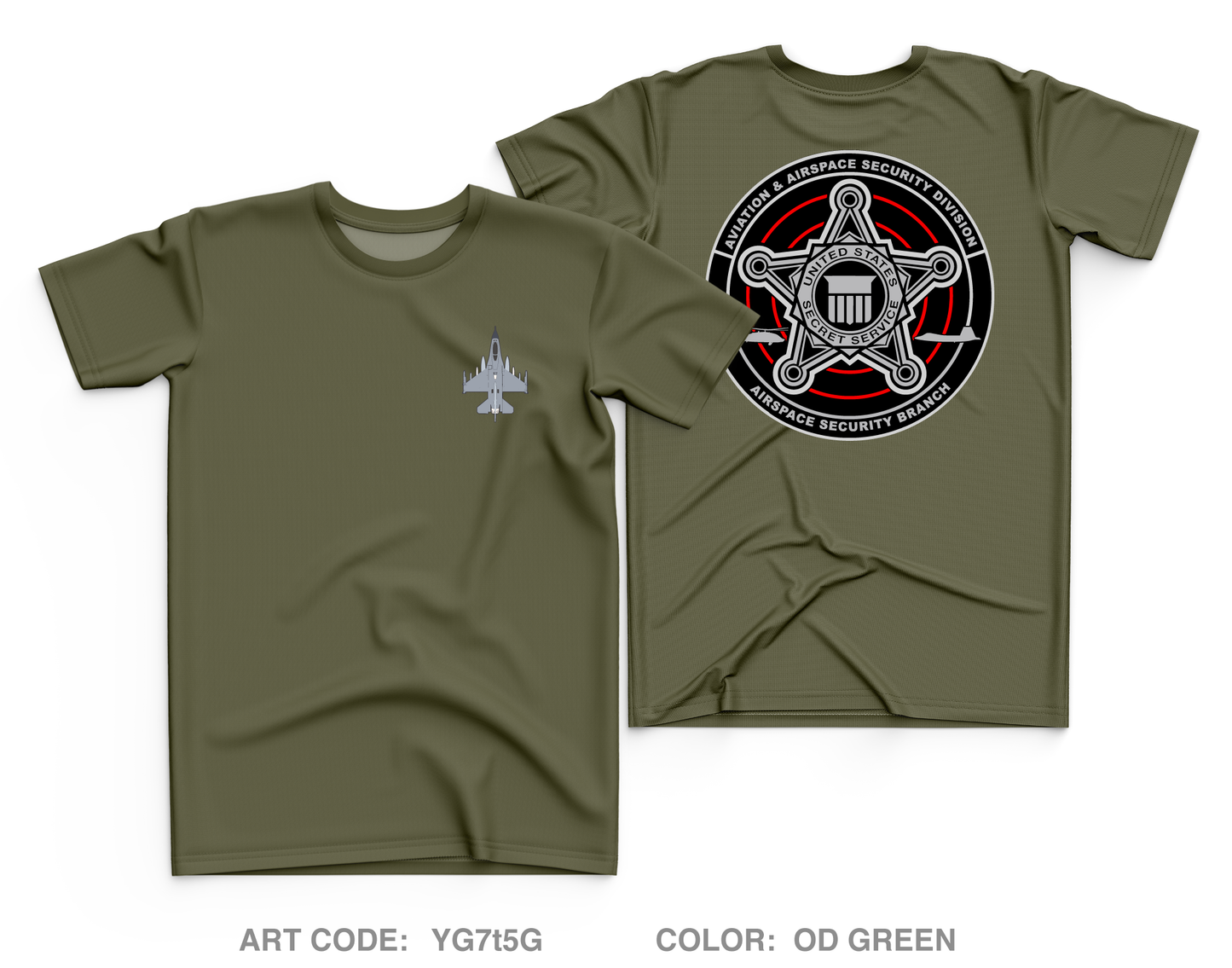 Airspace Security Branch Core Men's SS Performance Tee - YG7t5G